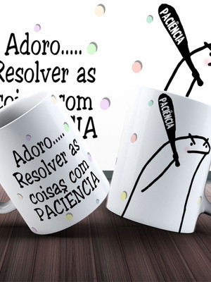 Caneca flork sincero paciência