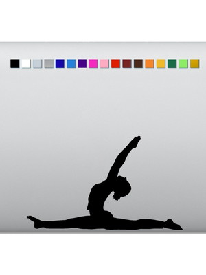 Adesivo de notebook pilates posição