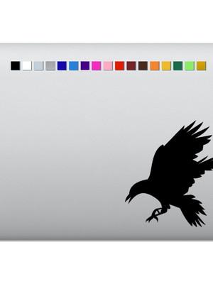Adesivo de notebook corvo voando