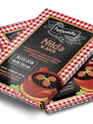 Convite digital feijoada