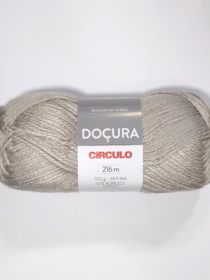 Lã doçura círculo 100g / inverno 2022 - níquel - 8008