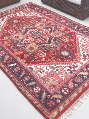 Tapete tabriz jaipur indiano com desenho heriz - 2,56 x 1,72