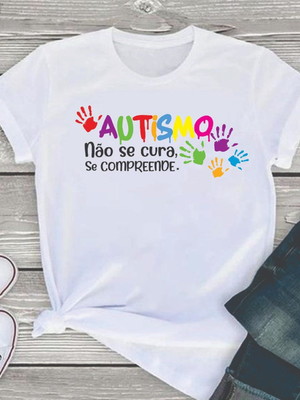 Blusa infantil ou adulto autismo 1