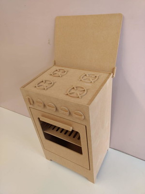 Fogão infantil em mdf cru