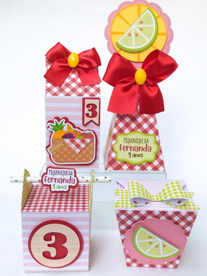 Kit personalizados picnic piquenique | lembrancinha 20 peças
