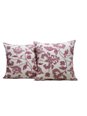 Capas para almofadas 55 x 55 algodão floral conjunto 2 peças