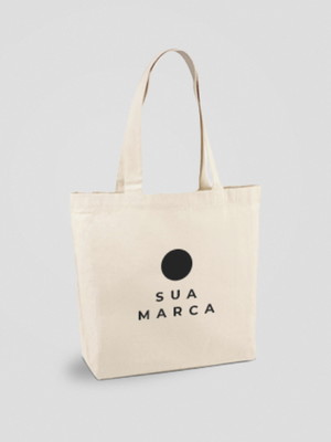 Sacola ecobag algodão cru