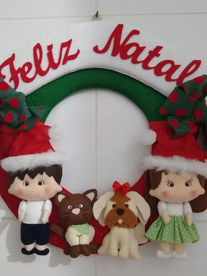 Guirlanda de natal família