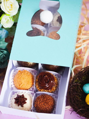 Caixa para 6 brigadeiros