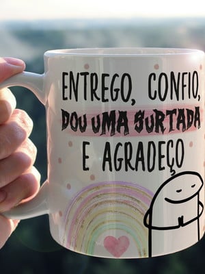 Caneca personalizada porcelana flork meme