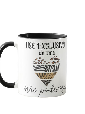 Caneca criativa lembrança uso exclusivo de uma mãe poderosa