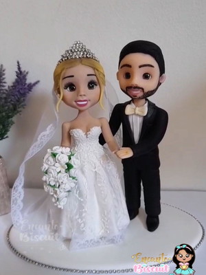 * topo de bolo casamento personalizado