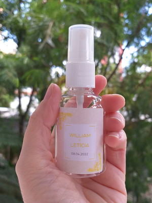 Frasco personalizado com tampa spray - 45ml