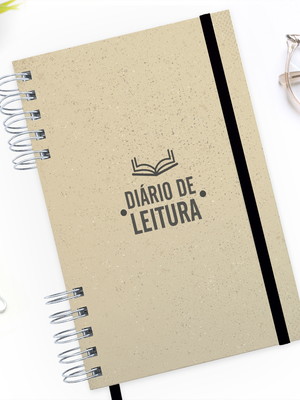 Diário de leitura vintage kraft