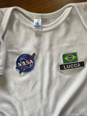 Body astronauta personalizado com nome