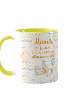 Caneca presente criativo para grávida de primeira viagem