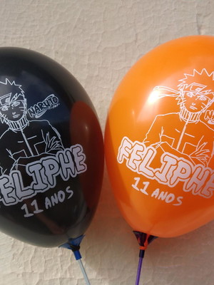 Bexiga personalizada naruto