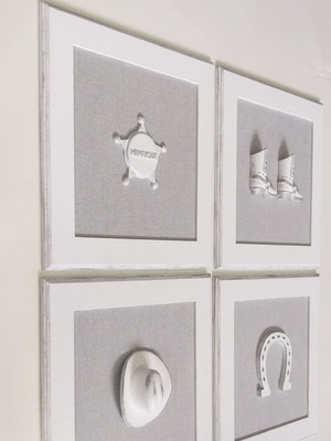 Quarto bebê decoração country/linho pátina prata