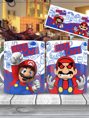 Caneca mario café