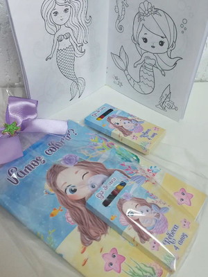 Kit de colorir sereia
