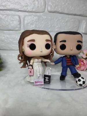 Topo de bolo casamento funko pop