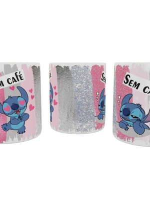Caneca personalizada stitch lilo com e sem café
