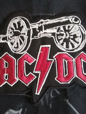 Patche bordado banda ac dc canhão