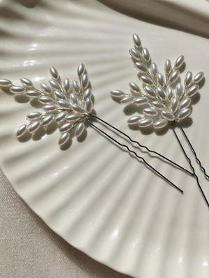 Grampinhos de pérolas arroz