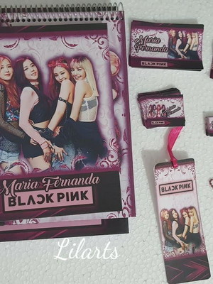Kit escolar black pink