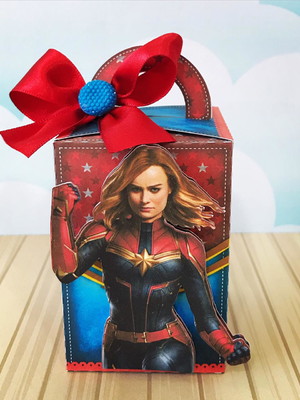 Caixa alça capita marvel