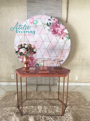 Locação/aluguel decoração rose gold rj