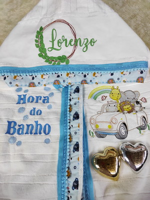 Toalha com capuz personalizada