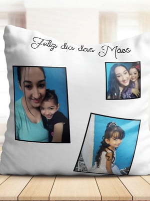 Capa para almofada 30x30 personalizada com foto