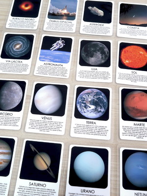 Kit 16 flashcards infantil sistema solar foto