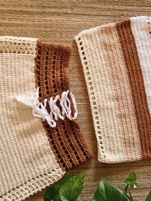 Shorts de crochê com top cropped
