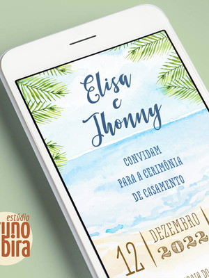 Save the date digital - praia