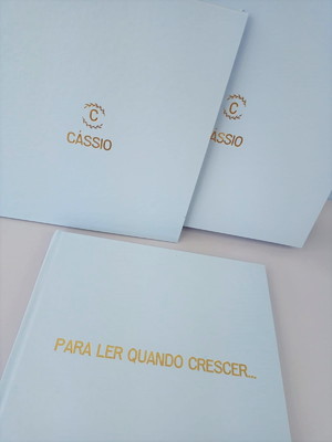 Álbum de fotos e livro de mensagem