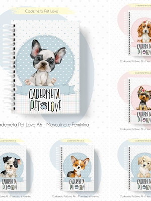 Caderneta pet personalizada a6