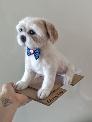 Escultura personalizada pet em feltragem