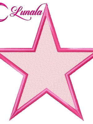 Matriz de bordado - tag11-estrela- 6 tamanhos