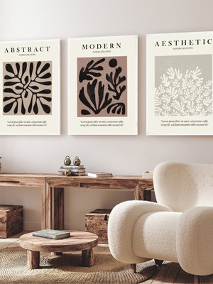 Quadros decorativos abstrato moderno matisse moldura