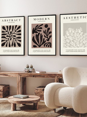 Quadros decorativos matisse abstrato moderno moldura