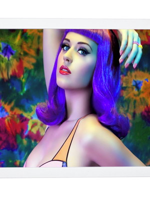 Lindo quadro decorativo katy perry musa pop p7824