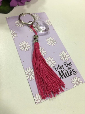 Chaveiro franja dia das mães