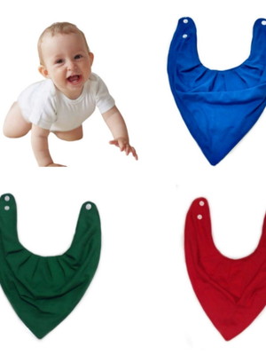 Babador impermeável bebê kit c 3