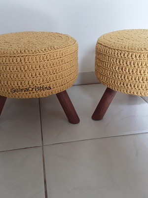 Duo de puffs banqueta