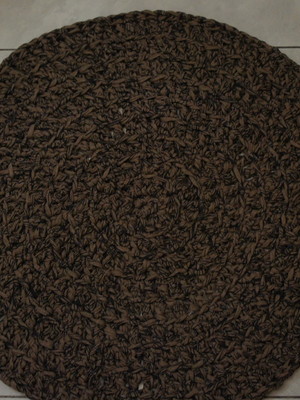 Tapete de croche em fio de malha - tapmared037