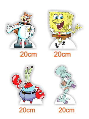 Display de mesa tema bob esponja cortado a laser