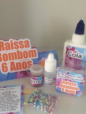 Kit slime embalagens personalizadas