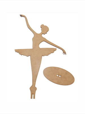 Recorte decorativo bailarina -15cm
